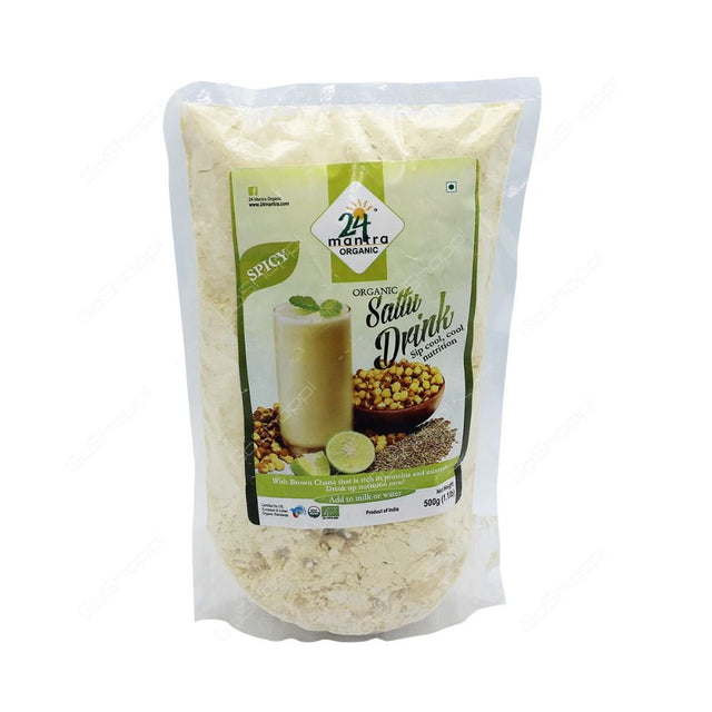 24 Mantra Organic Sattu Drink Spicy 500 G 1 1Lbs