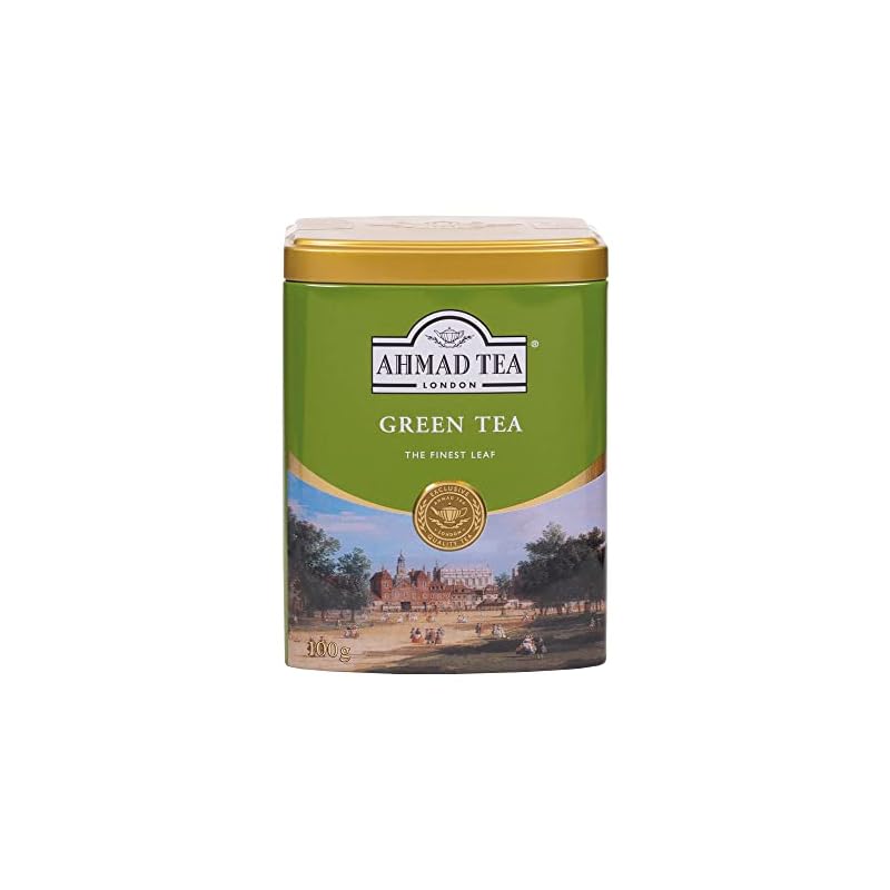 Ahmad Tea London Green Tea - Fresh & Natural Loose Leaf Tea | Singh Cart