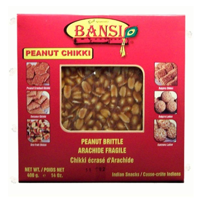 Bansi Peanut Chikki Bar Peanut Brittle 400 G