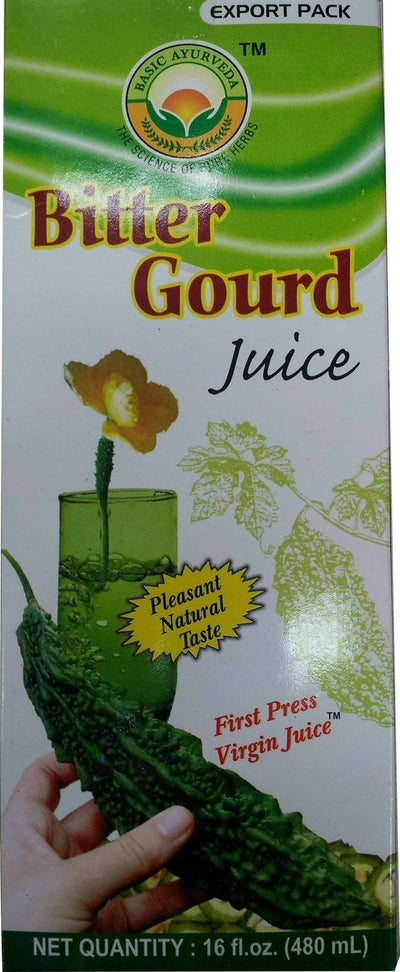 Basic Ayurveda Karela Bitter Gourd Herbal Juice 480 Ml