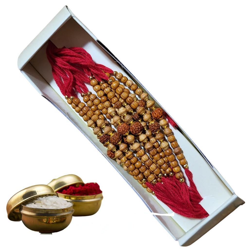 Beautiful Colorful Rakhi Red Thread - Singh Cart