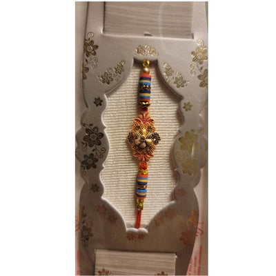 Beautiful Rakhi With Multicolour Thread