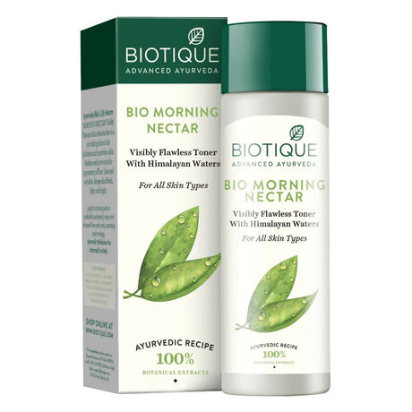 Biotique Advanced Ayurveda Bio Morning Nectar Visibly Flawless Toner 120 Ml