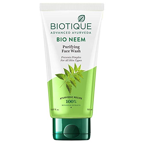 Biotique Advanced Ayurveda Bio Neem Purifying Face Wash 5 07 Oz 150 Ml