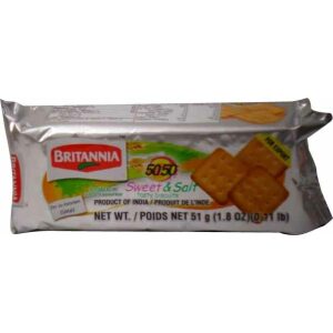 Britannia 5050 Sweet Salt Tasty Biscuits 51 Grams 1 8 Oz 0 11 Lb