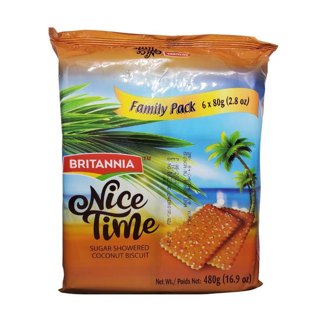 Britannia Nice Time Coconut Biscuits 80 Grams 2 8 Oz 0 17 Lb