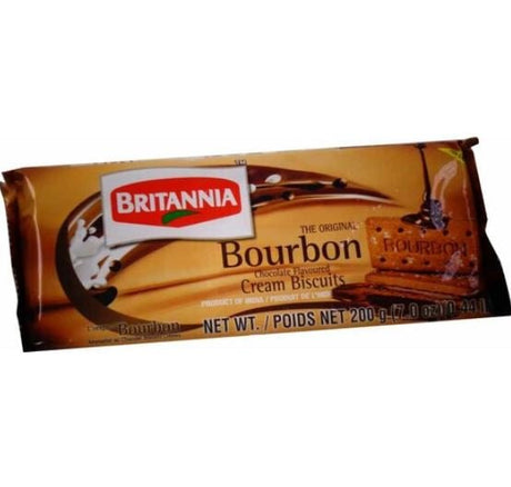 Britannia The Original Bourbon Cream Biscuits Chocolate 200 Gm