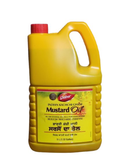 Dabur Mustard Oil Kachi Ghani 5 Litre - Singh Cart