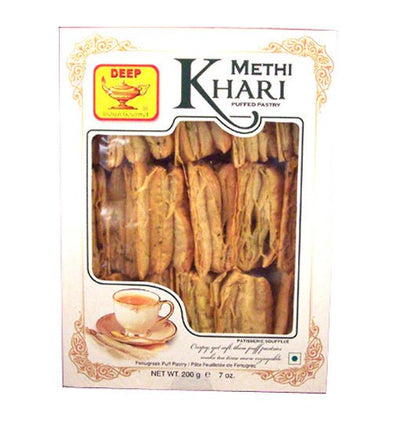 Deep Methi Khari Puffed Pastry 7 Oz 200 Grams