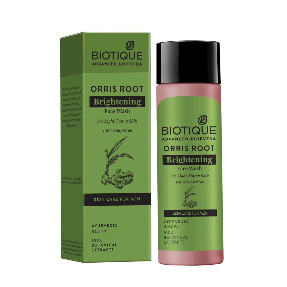 Biotique Bio Orris Root Brightening Face Wash for Men - Natural Skin Brightening Solution | Singh Cart