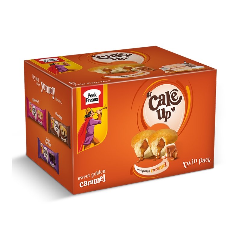 Ebm Cake Up 12 Cup Cakes Caramel Flavor 23 G Each