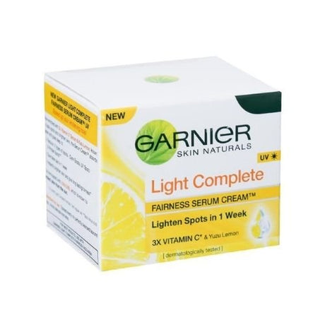 Garnier Light Complete Fairness Serum Cream Uv With Vitamin C 45 G