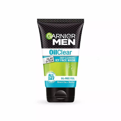 Buy Garnier Men OilClear Deep Cleaning Icy Face Wash - 100g | Singh Cart