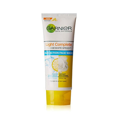 Garnier Light Complete White Speed Duo Action Face Wash 100 G