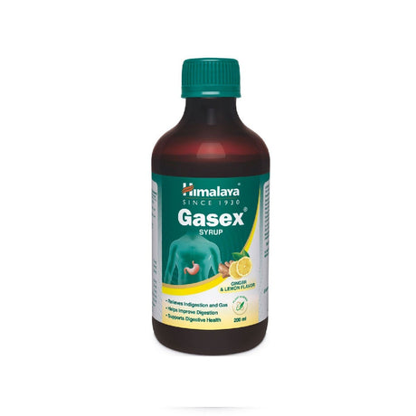 Buy Himalaya Gasex Syrup Ginger Lemon Online - 200ML | Singh Cart