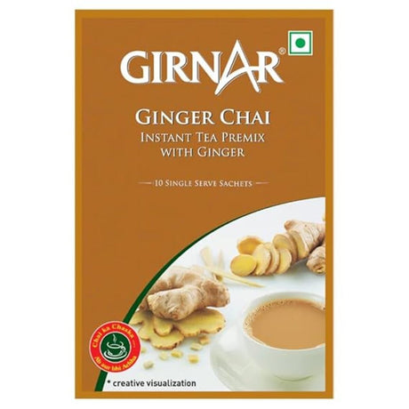 Girnar Instant Tea Premix with Ginger Chai 10 Sachets (220 Grams)
