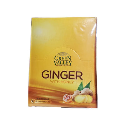 Green Valley Ginger Candy With Honey 60 Lozenges