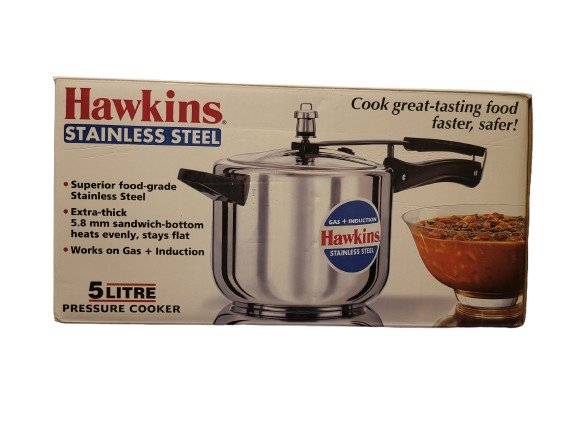 Hawkins Stainless Steel Cooker 5 Litre - Singh Cart