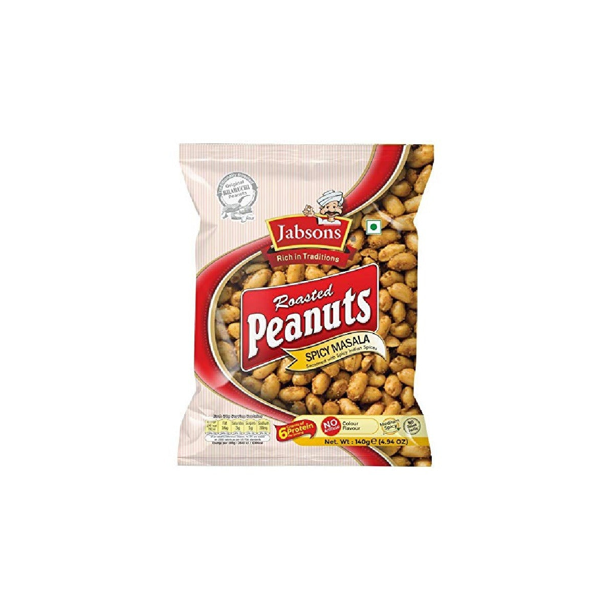 Buy Jabsons Masala Red Chilly Roasted Peanuts Online | SIngh Cart