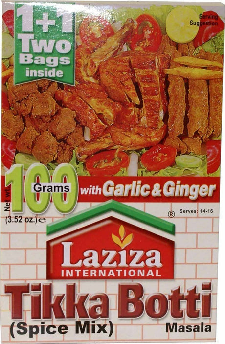 Laziza Tikka Botti Masala With Garlic Ginger Spice Mix 100 Grams 2 79