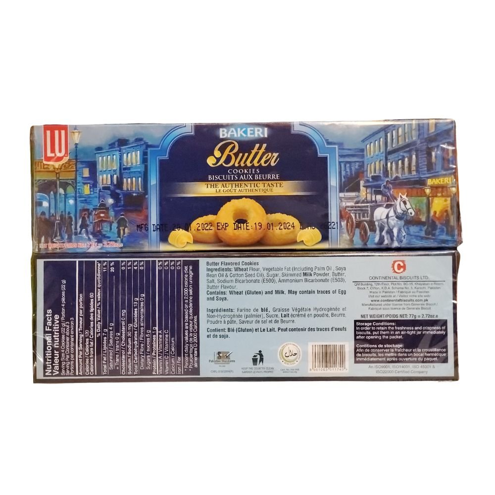 Lu New Bakeri Butter Cookies 84 Gm