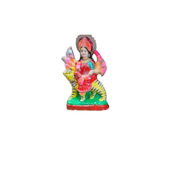 Buy Maa Durga Clay Idol Medium - Handcrafted Goddess Durga Statue | Singh Cart