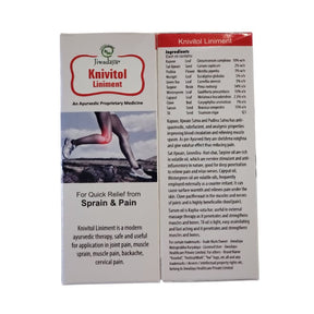Knivitol Liniment Ayurvedic Medicien For Instant Relief 90 Ml