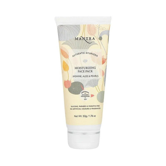 Mantra Authentic Ayurveda Moisturizing Face Pack Jasmine Aloe Pearls 50 G