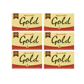 Mysore Sandal Gold Soap With Natural Sandalwood Oil 125 G Pack Of 6