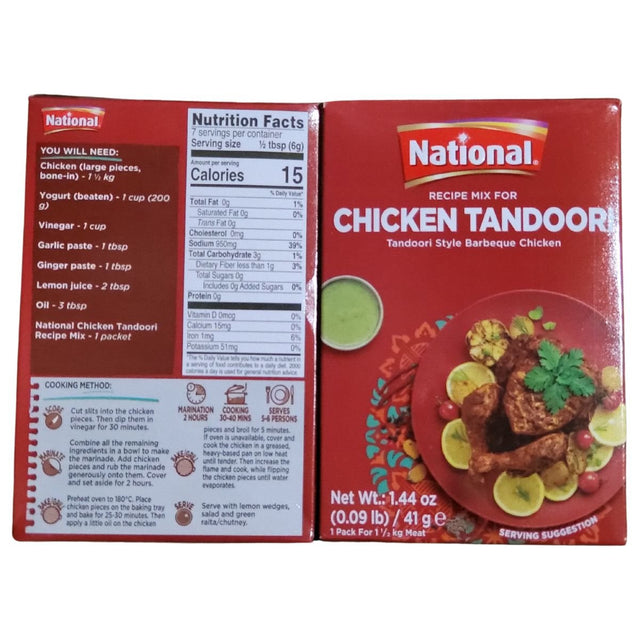 National Spice Mix For Chicken Tandoori 50 G Or 100 G