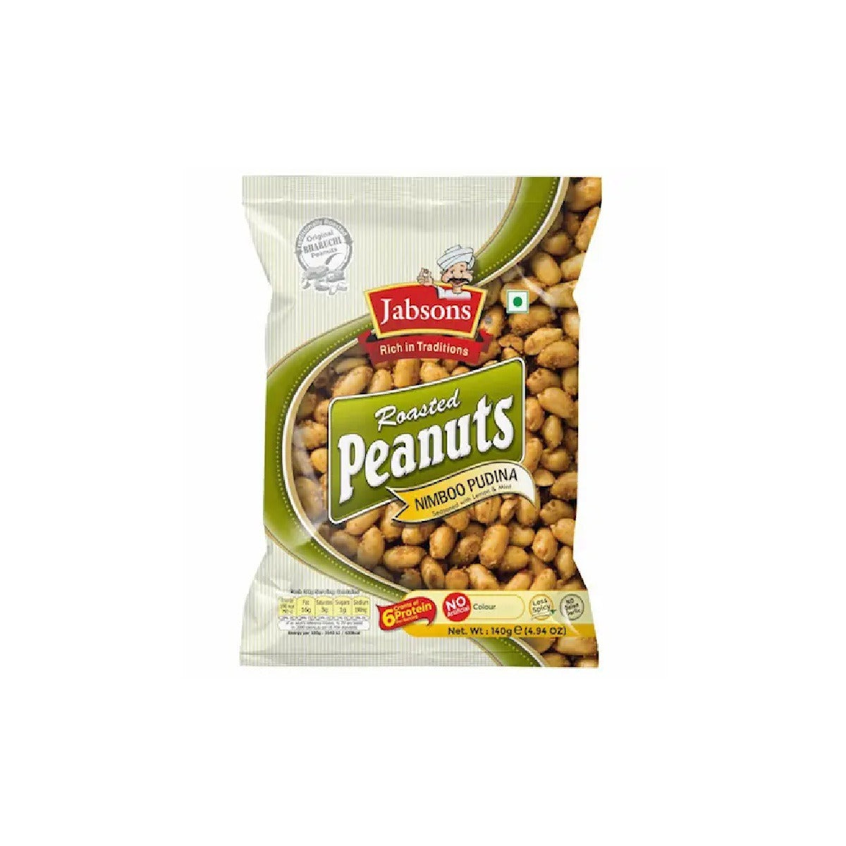 Buy Jabson Roasted Peanuts Nimboo Pudina Online - 5 OZ | Singh Cart