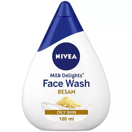 Buy Nivea Milk Delights Face Wash Besan For Oily Skin - 100ml | Singh Cart