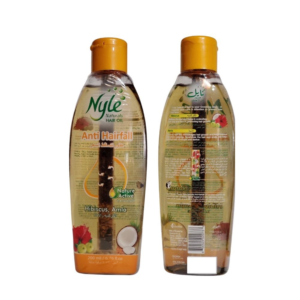 Nyle Anti Hairfall Hair Oil With Hibiscus Amla 300 Ml 10 14 Oz