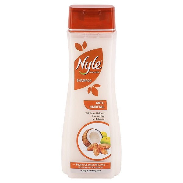 Nyle Anti Hairfall Shampoo With Almond Coconut Milk Amla Paraben Free 400 Ml