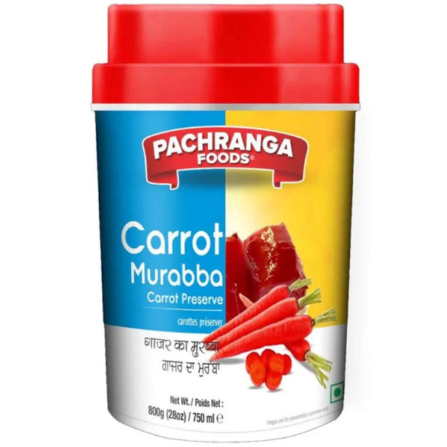 Pachranga Foods Carrot Murabba 800 Grams (1.76 LBs)