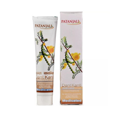 Patanjali Dant Kanti Medicated Toothpaste Oral Gel 100 G Pack Of 3