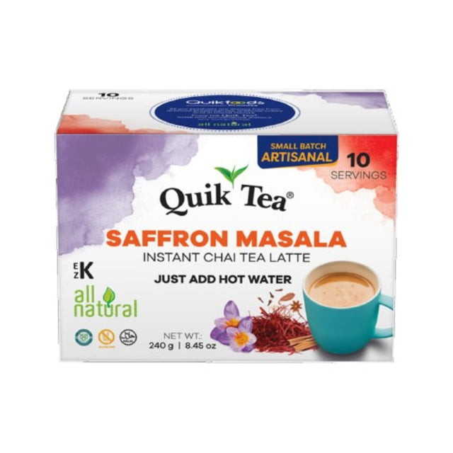 Buy Quik Tea Instant Saffron Masala Chai - 240g | Singh Cart