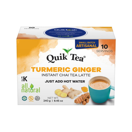 Buy Quik Tea Turmeric Ginger Chai Instant Tea Online | Singh Cart