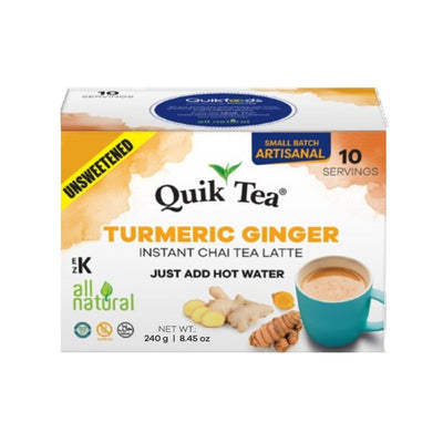 Buy Quik Tea Turmeric Ginger Chai Instant Tea (Unsweetened) | Singh cart