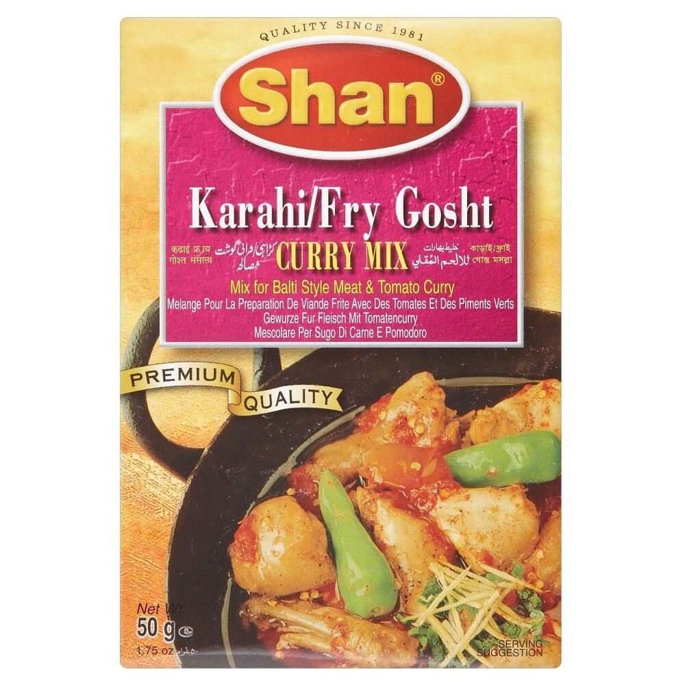 Shan Karahi Fry Gosht Curry Mix 50 Gm