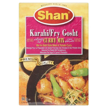 Shan Karahi Fry Gosht Curry Mix 50 Gm
