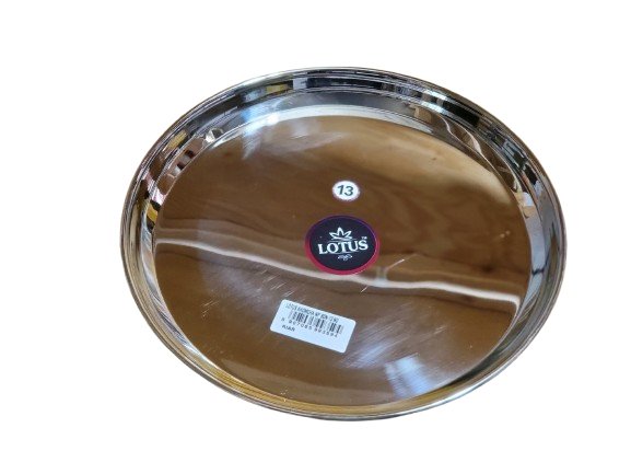 Stainless Steel Plate Round Heavy Quality Medium - Singh Cart