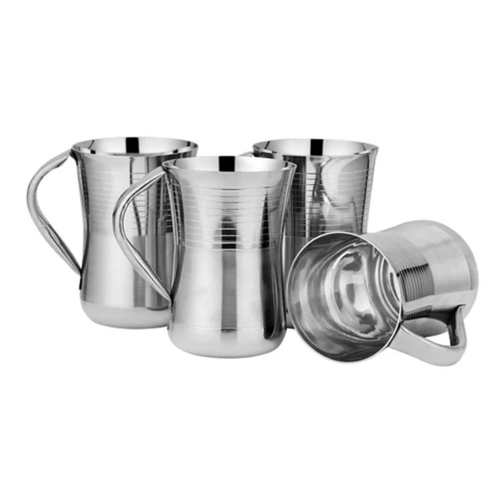 Stainless DAMRU LASSI GLASS PIPE HANDLE (7.5 cm x 13 cm)