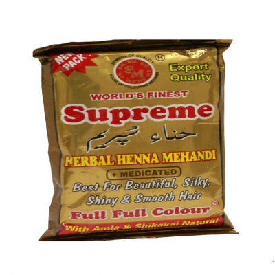 Supreme Herbal Henna Mehndi (+ Medicated) with Amla & Shikakai 150 Gm