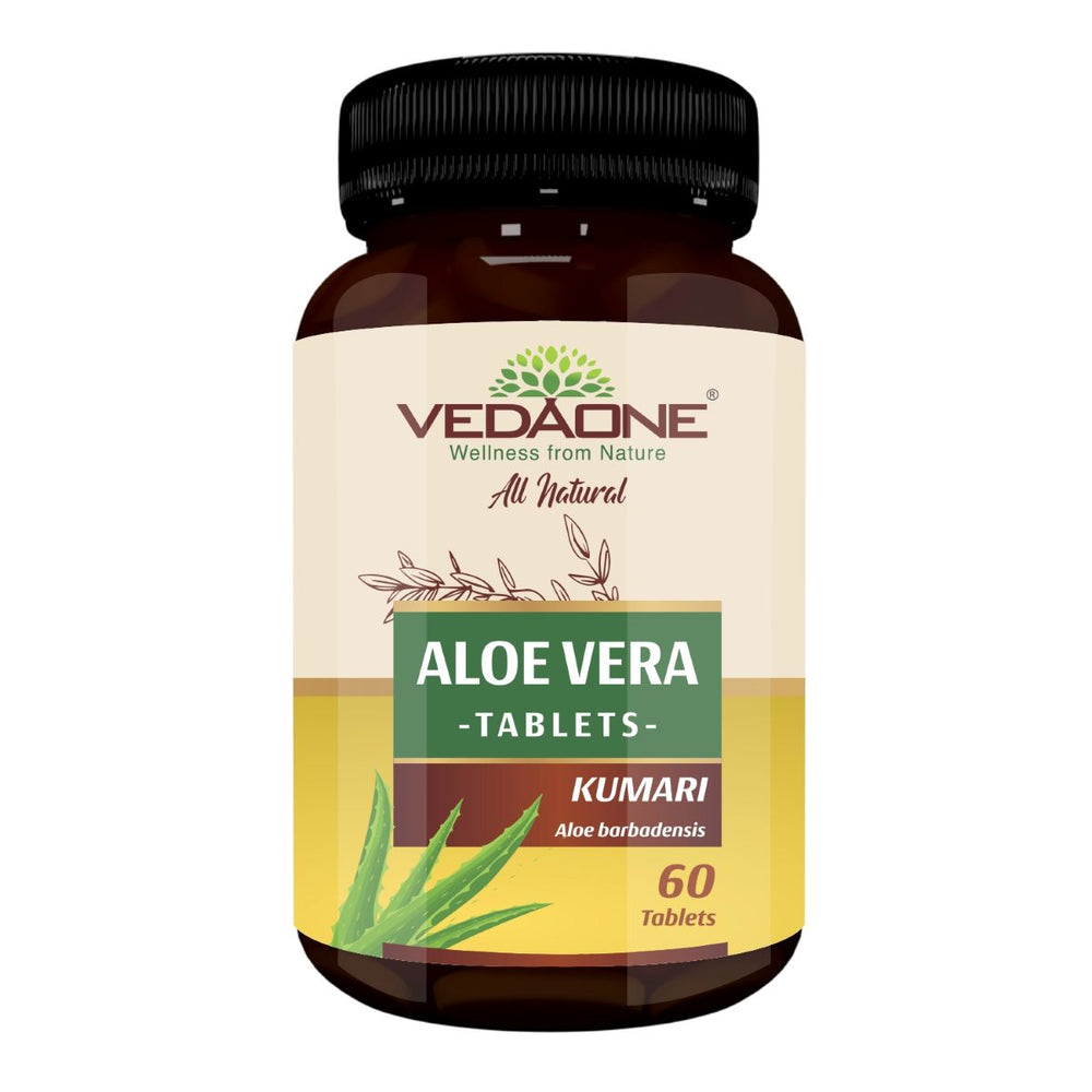 Buy Vedaone Organic Aloe Vera Caplets Online | Singh Cart