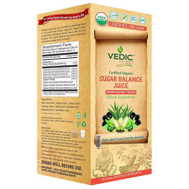 Vedic Sugar Balance Juice 1000 Ml 33 8 Oz