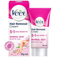 Veet Hair Removal Cream 5In1 Skin Benefits Normal Skin Body Legs 50 G