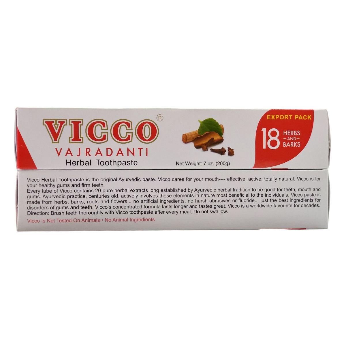Vicco Vajradanti Toothpaste 18 Herbs 100 G Pack Of 3