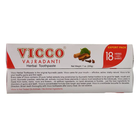 Vicco Vajradanti Toothpaste 18 Herbs 100 G Pack Of 3