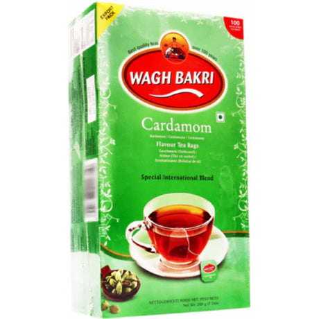 Buy Wagh Bakri Cardamom Flavour Tea Bags | Singh Cart